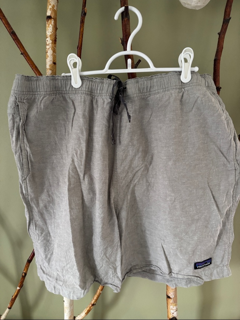 Patagonia Gray Drawstring Shorts